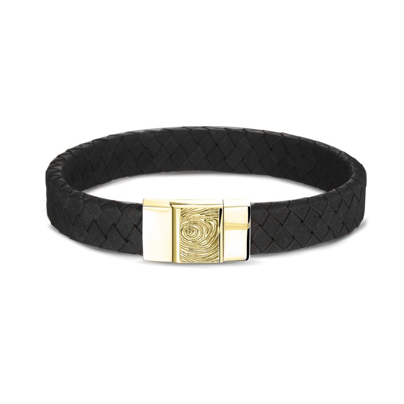 Leather Fingerprint Bracelet