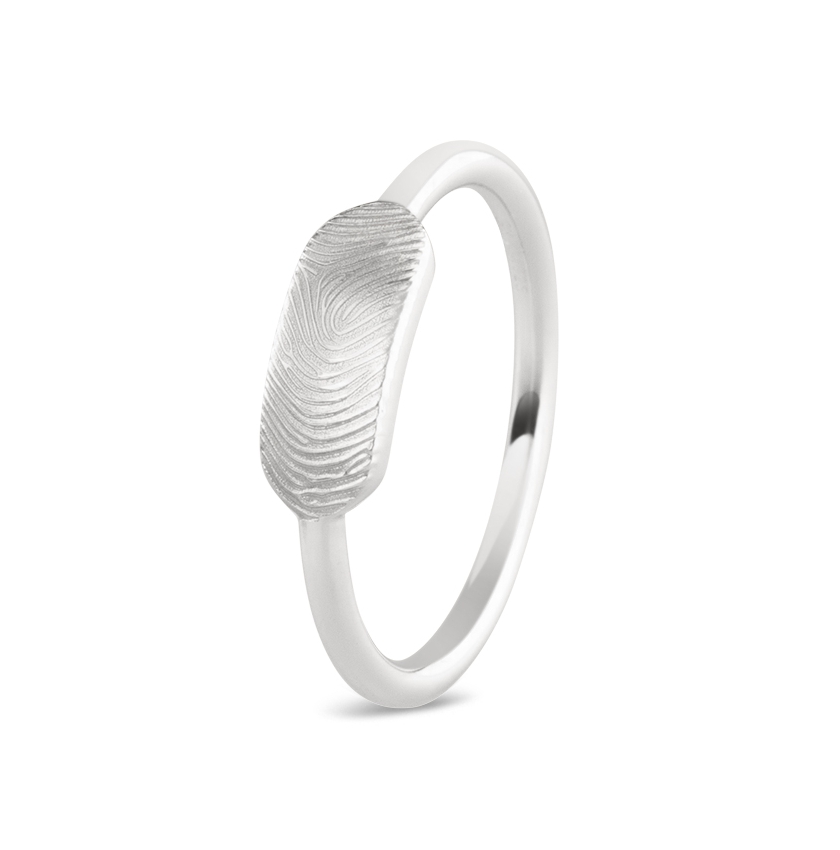 Minimalist Signet Ring Silver