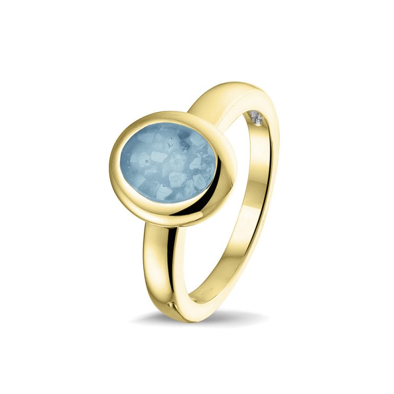 Oval Head Polished Ring
