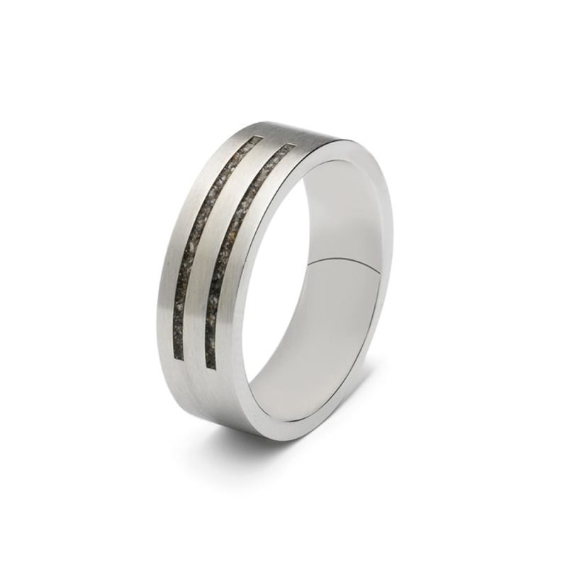 Double Groove Ring - Steel - Image 2